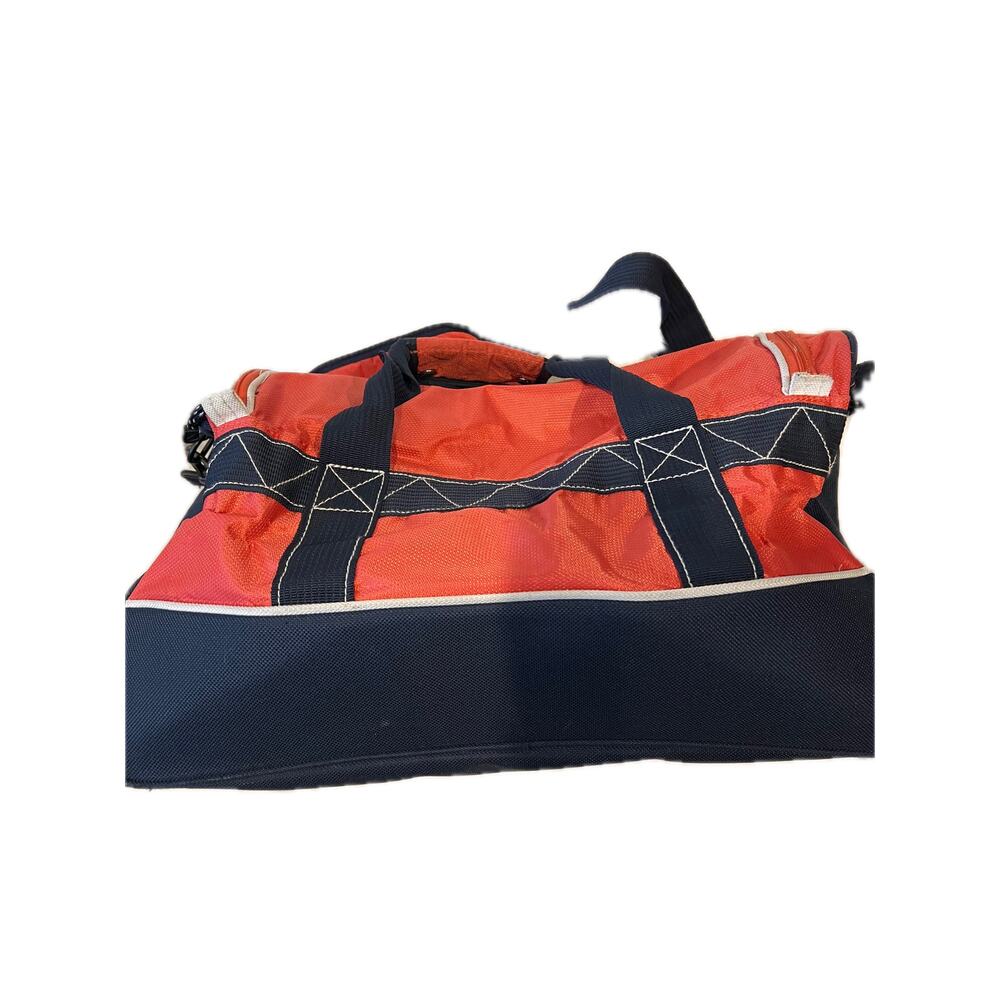 Nautica Blue Red Duffel 20x12x12